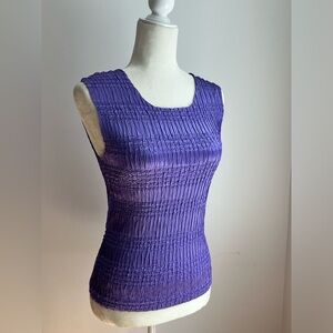 Gorgeous Vintage Dressbarn Top Purple Colorful sz M